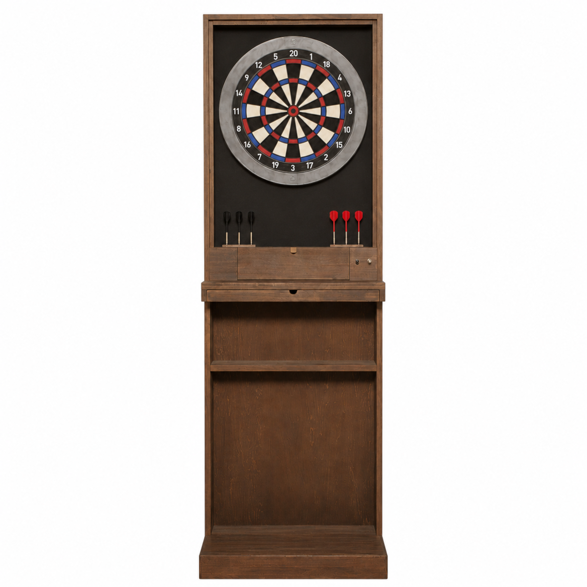 白背景のDARTS NEST 木製ダーツスタンド