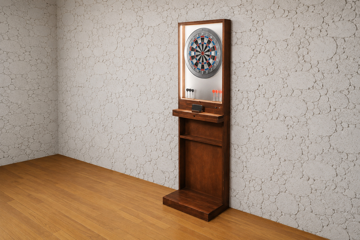 部屋に設置されたDARTS NEST